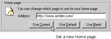 The Use Current button.